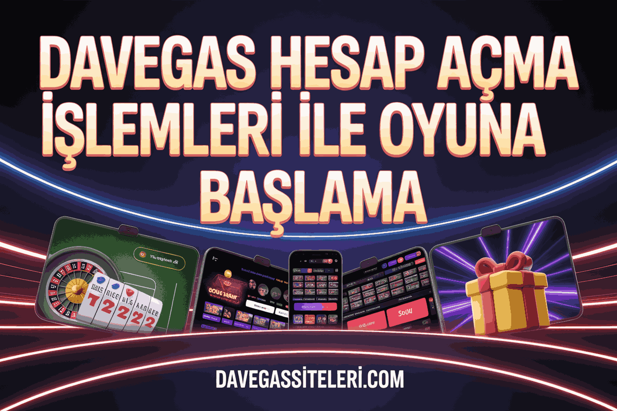 Davegas Hesap Açma İşlemleri ile Oyuna Başlama